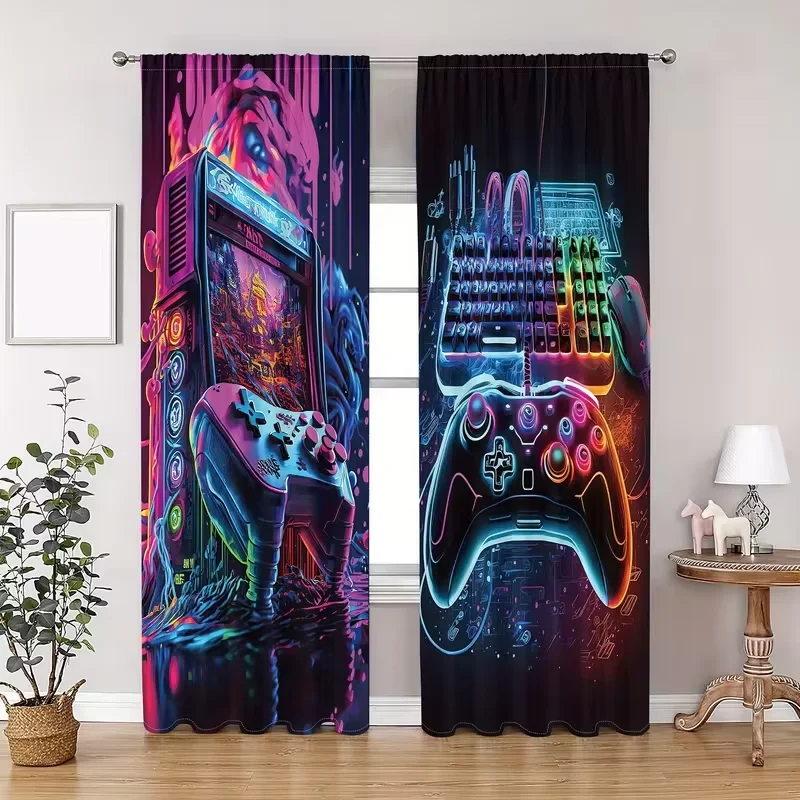 Retro Gaming Youtube - Cortinas com Estilo de Arcade de