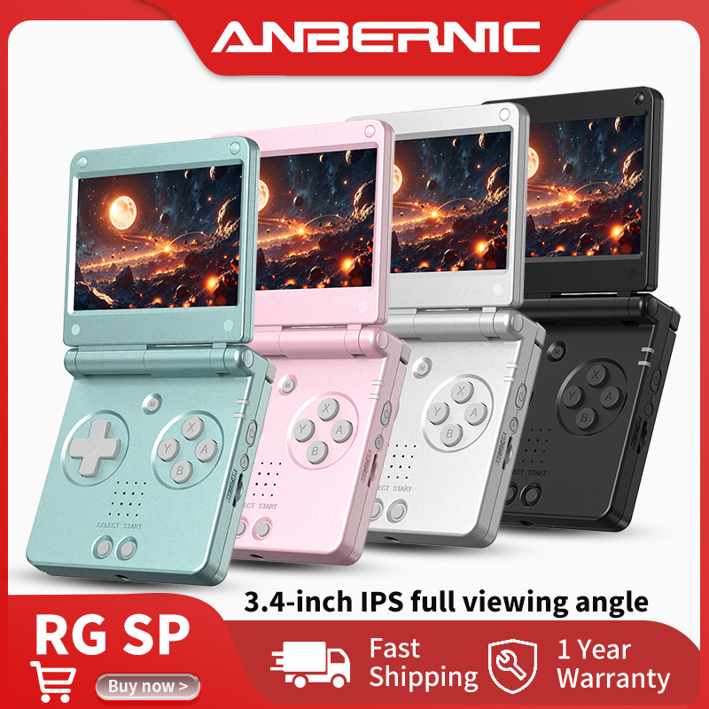 Retro Gaming N64 - Anbernic RG SP Flip, console de