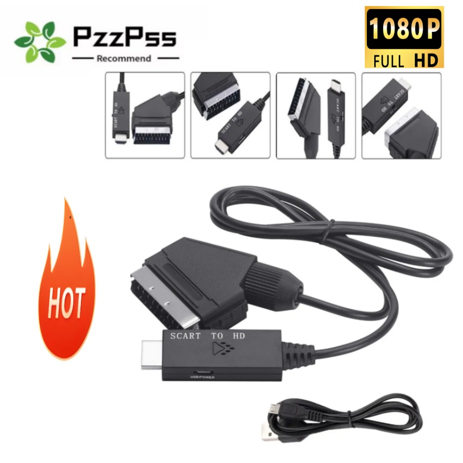 Scart To Hdmi - Adaptador Conversor Scart para HDMI 1080P