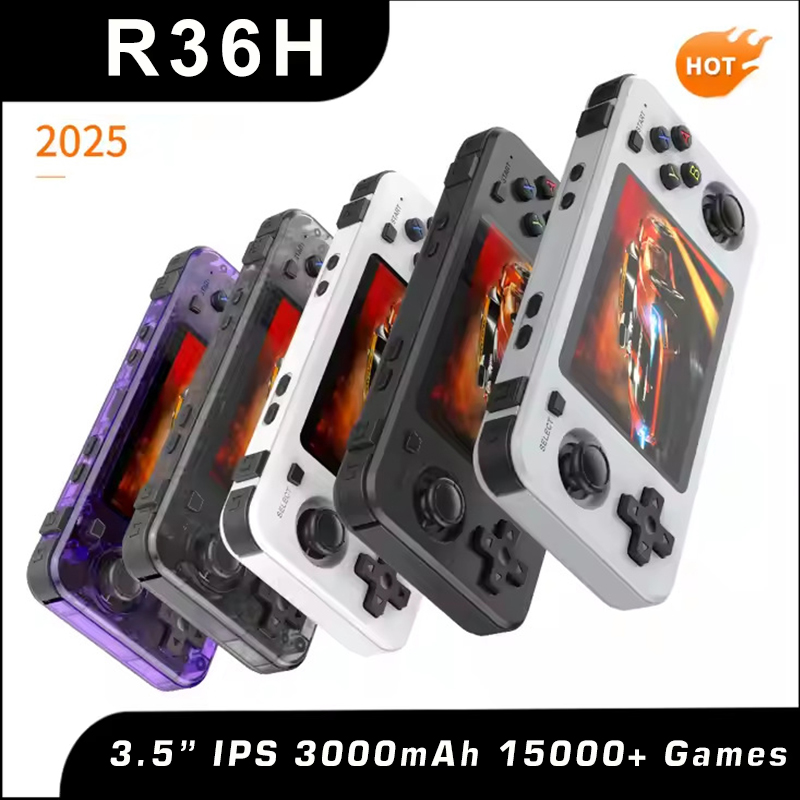 Retro Gaming Kiosk - Novo console portátil retrô r36h, sistema