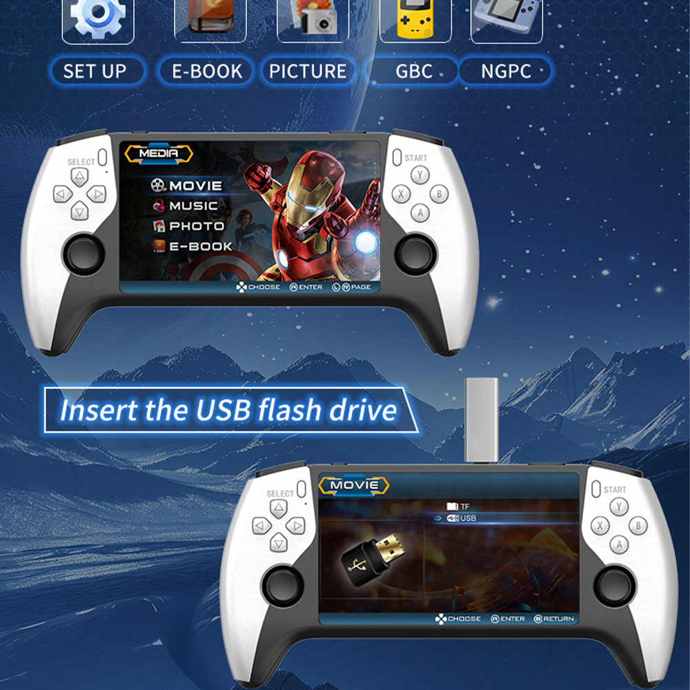 Novo Console de Jogos Portátil - Retro Gaming Kiosk avaliação e preço