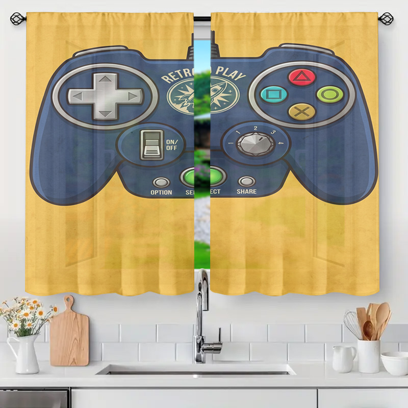 Cortina Decorativa para Sala d - Retro Gaming Youtube avaliação e preço