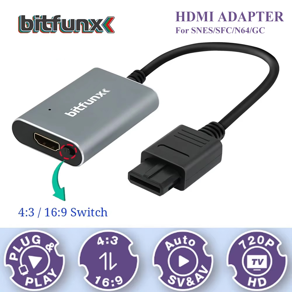 Adaptador Bitfunx 720P Svideo  - Retro Gaming N64 avaliação e preço