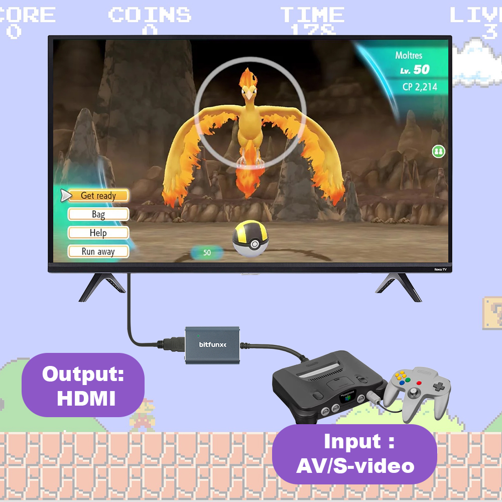 Adaptador Bitfunx 720P Svideo  - Retro Gaming N64 avaliação e preço