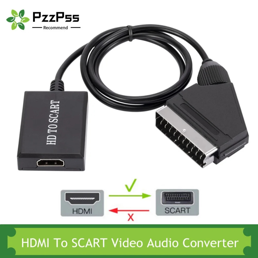 Hdmi-compatível com conversor  - Scart To Hdmi avaliação e preço