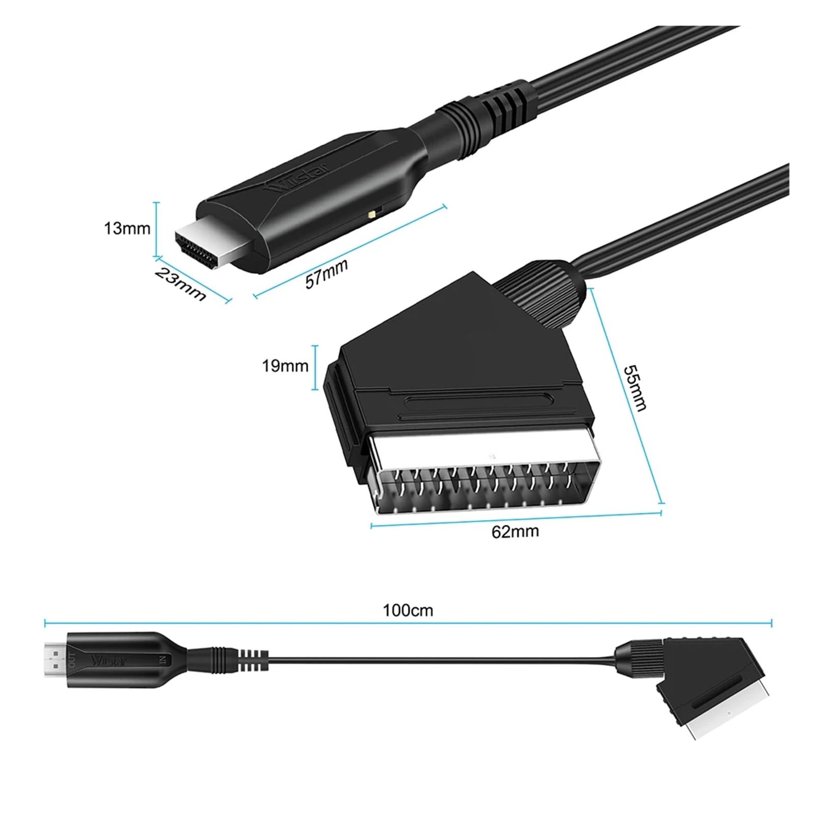 Cabo Conversor SCART para HDMI - Scart To Hdmi avaliação e preço