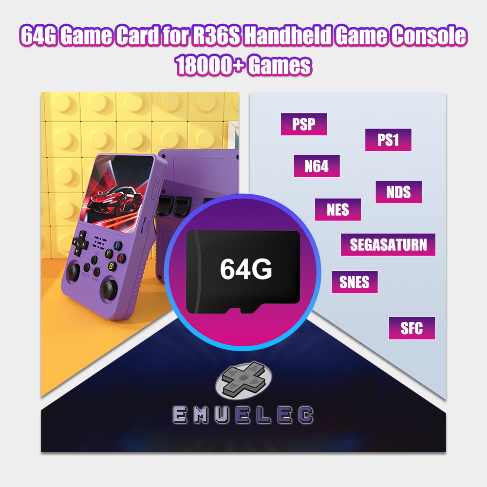 Cartão tf de jogo 64g para con - Retro Gaming N64 avaliação e preço
