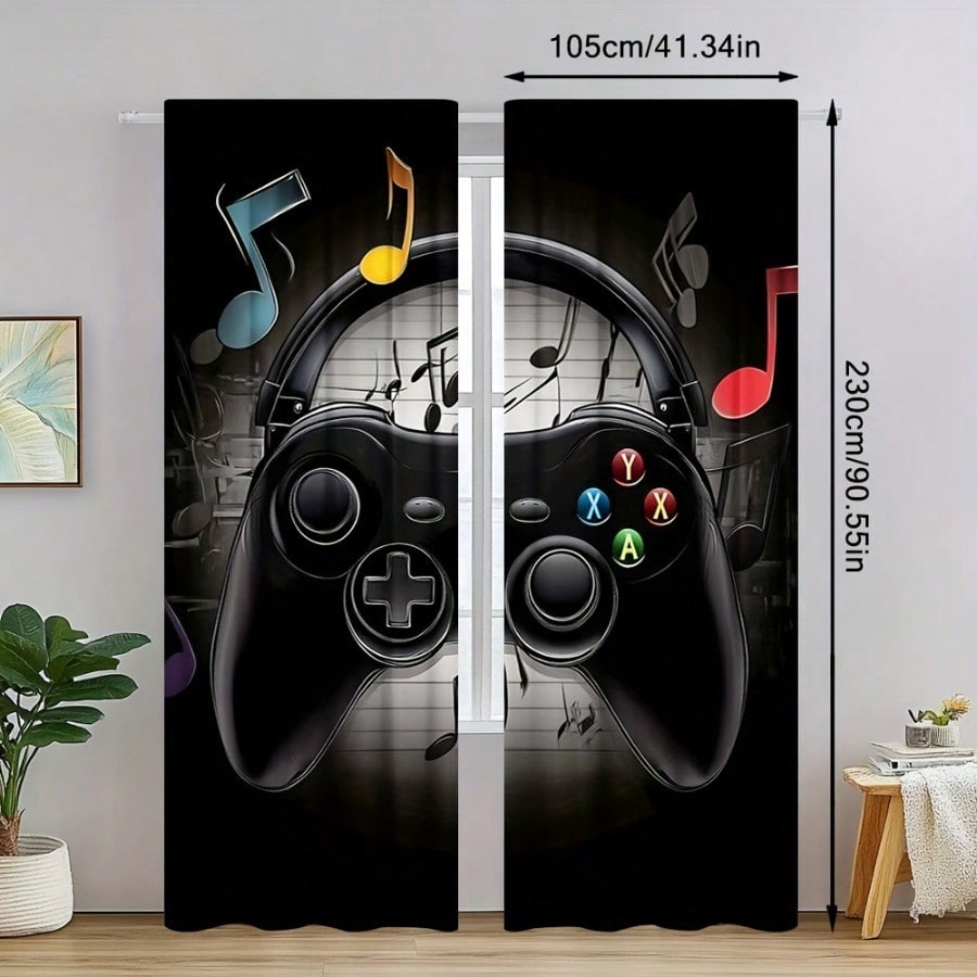 2 Cortinas Retrô para Sala de  - Retro Gaming Youtube avaliação e preço