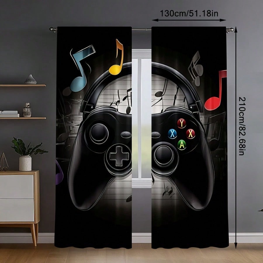 2 Cortinas Retrô para Sala de  - Retro Gaming Youtube avaliação e preço